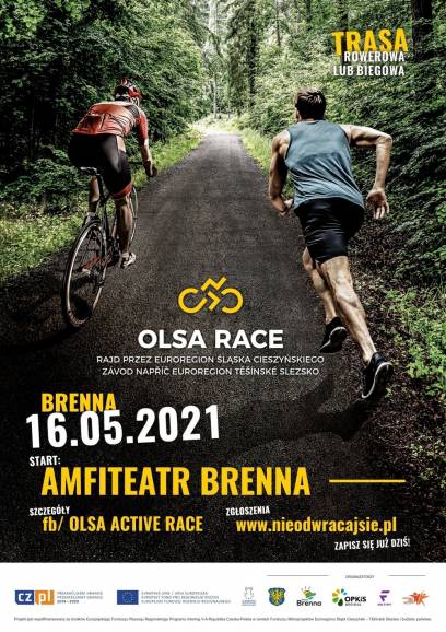 Olsa Race 2021 - impreza biegowa i rowerowa - I etap