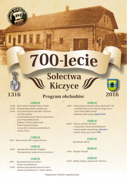 OBCHODY 700-LECIA KICZYC: Spartakiada sołectw