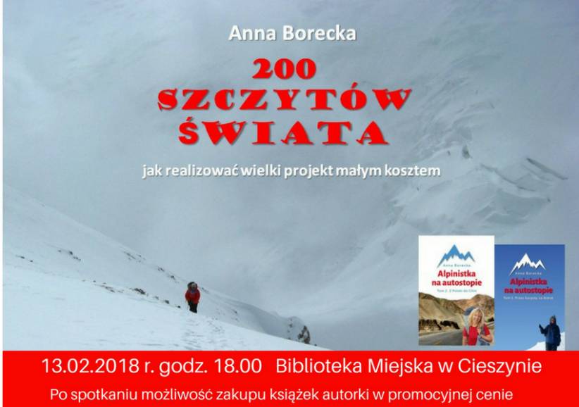 200 szczytów świata  spotkanie z Anną Borecką