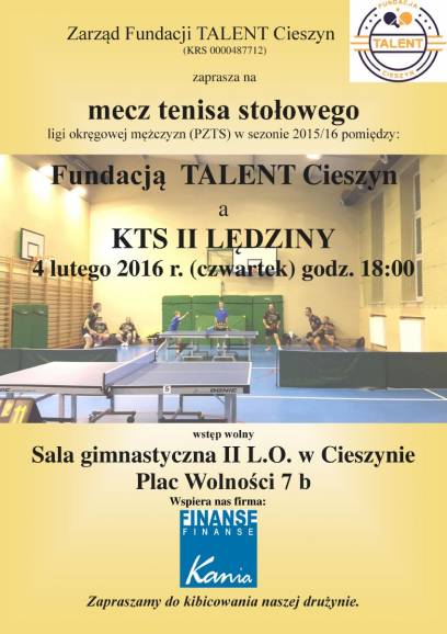 Fundacja Talent Cieszyn - KTS II Lędziny