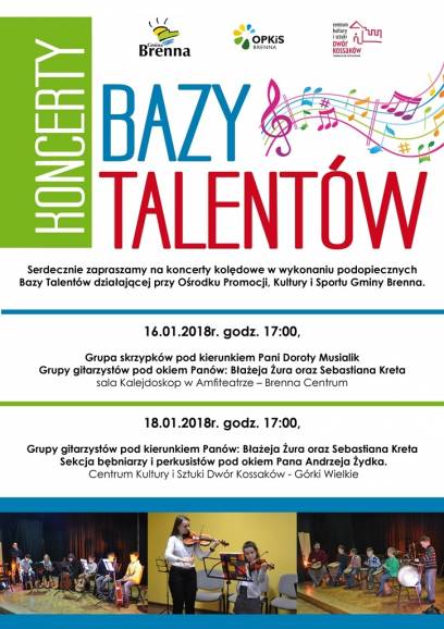 Koncert Bazy Talentów - grupa skrzypiec i gitar