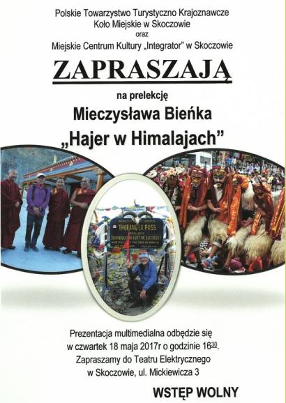 Hajer w Himalajach - prelekcja Mieczysława Bieńka
