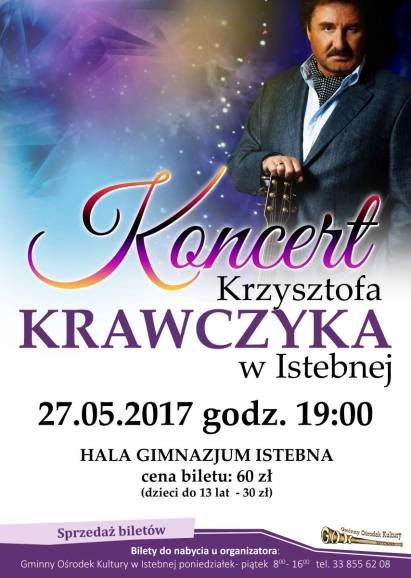 Krzysztof Krawczyk koncertuje w Istebnej!