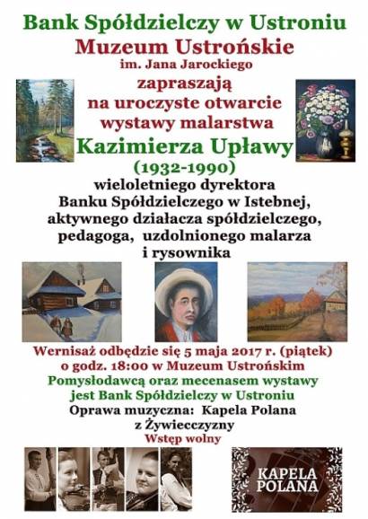 Wernisaż wystawy malarstwa Kazimierza Upławy