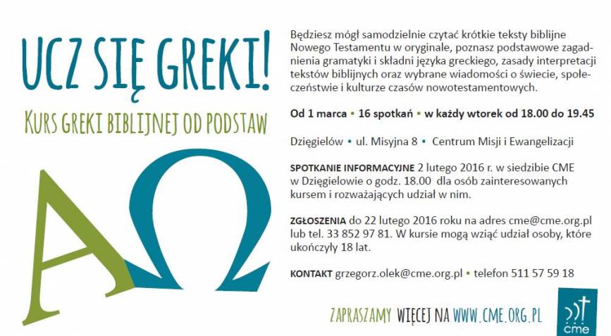 Ucz się greki! Kurs greki biblijnej od podstaw