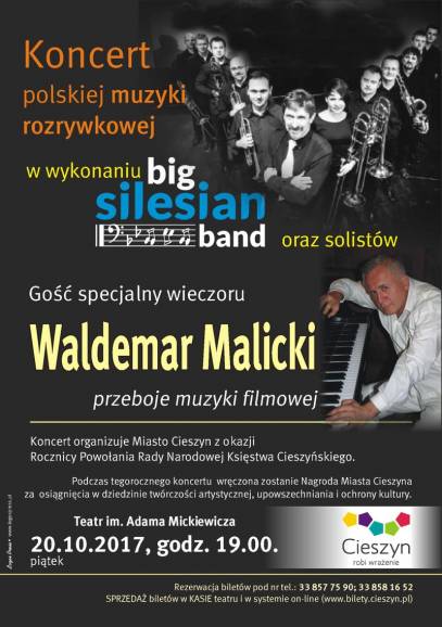 Koncert Big Silesian. Gość specjalny Waldemar Malicki