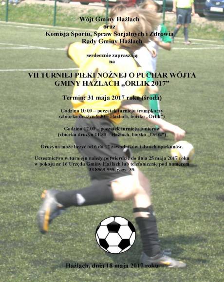 VII Turniej Piłki Nożnej "Orlik 2017"