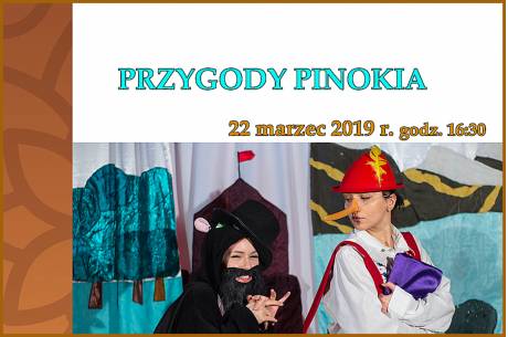 "Przygody Pinokia" spektakl teatralny dla dzieci
