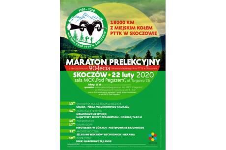 Maraton prelekcyjny z okazji jubileuszu 90-lecia istnienia Miejskiego Koła PTTK w Skoczowie