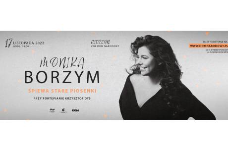 Monika Borzym śpiewa stare piosenki, przy fortepianie Krzysztof Dys