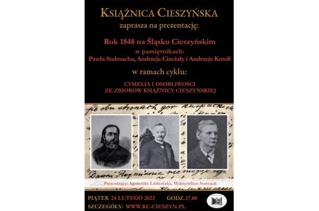 Prezentacja „Rok 1848 w pamiętnikach Pawła Stalmacha, Andrzeja Cinciały i Andrzeja Kotuli”