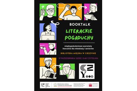 Booktalk Literackie Pogaduchy międzypokoleniowe warsztaty literackie dla dzieci i młodzieży
