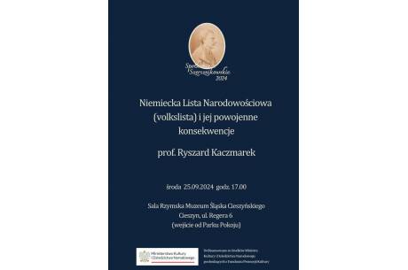 NIEMIECKA LISTA NARODOWOŚCIOWA (VOLKSLISTA) I JEJ POWOJENNE KONSEKWENCJE - prof. Ryszard Kaczmarek