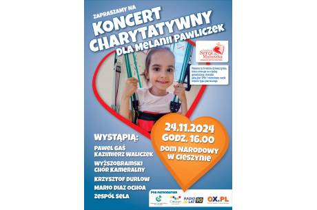 Koncert charytatywny dla Melanii Pawliczek