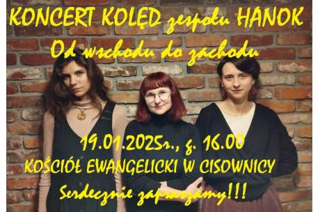  Koncert "Kolędy od wchodu do zachodu" w Cisowicy 