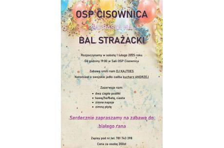  Bal strażacki w Cisownicy 