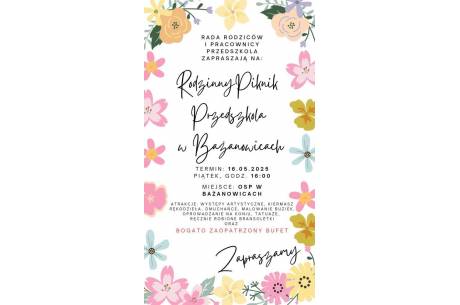 Rodzinny piknik Przedszkola w Bażanowicach
