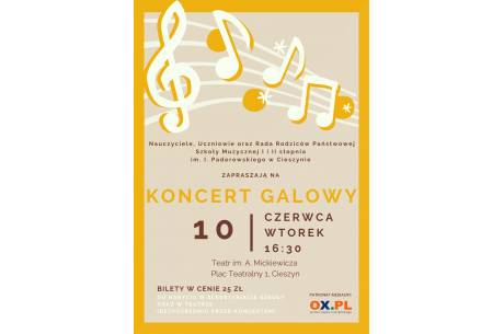  Galowy Koncert uczniów Państwowej Szkoły Muzycznej w Cieszynie