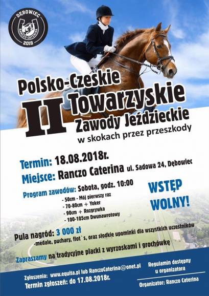 II Towarzyskie Zawody Konne w Skokach przez Przeszkody