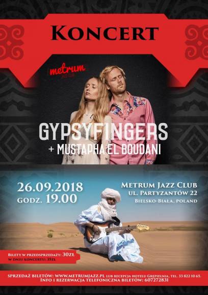 Koncert Gypsyfingers + Mustapha EL Boudani