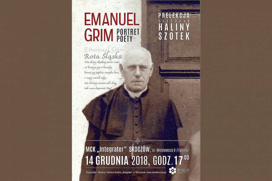 Emanuel Grim - portret poety  - prelekcja Haliny Szotek