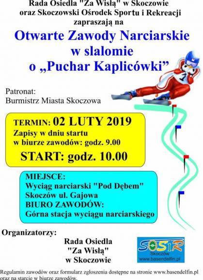 Otwarte Zawody Narciarskie w slalomie o „Puchar Kaplicówki”