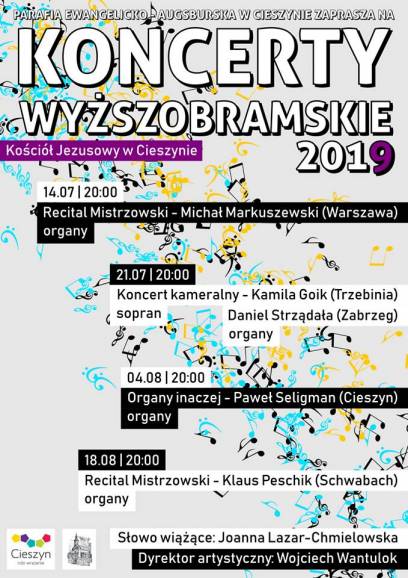 Koncerty Wyższobramskie 2019 Recital Mistrzowski - wystąpi Michał Markuszewski 