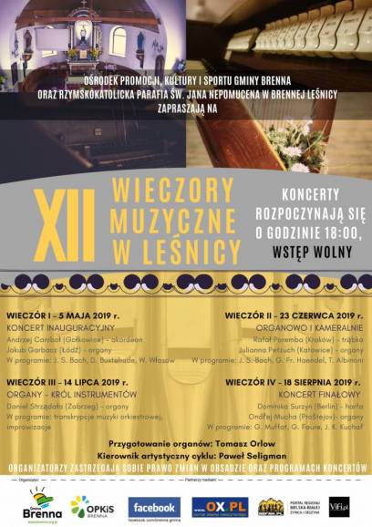 XII Wieczory Muzyczne w Leśnicy, Organy - król instrumentów