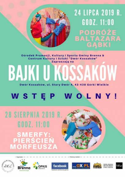 Bajki u Kossaków - Smerfy: Pierścień Morfeusza - spektakl dla dzieci w wykonaniu Teatru "Blaszany Bębenek"