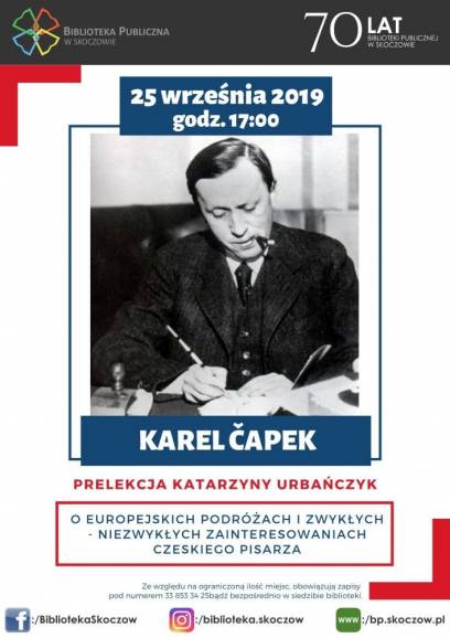 Karel Čapek – o europejskich podróżach i zwykłych – niezwykłych zainteresowaniach czeskiego pisarza.
