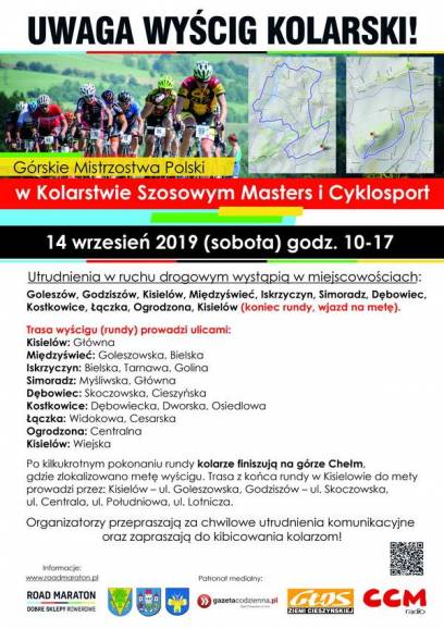 Górskie Mistrzostwa Polski Masters i Cyklosport w kolarstwie szosowym