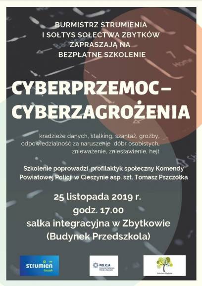 Cyberprzemoc - cyberzagrożenia  bezpłatnie szkolenie