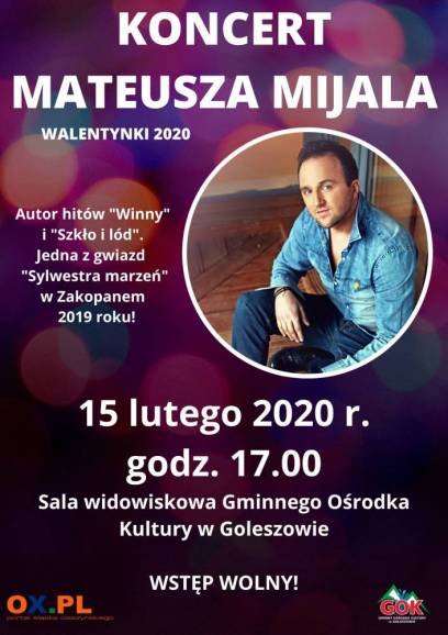 Koncert Mateusza Mijala