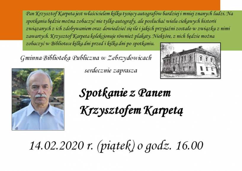 Spotkanie z Krzysztofem Karpetą 