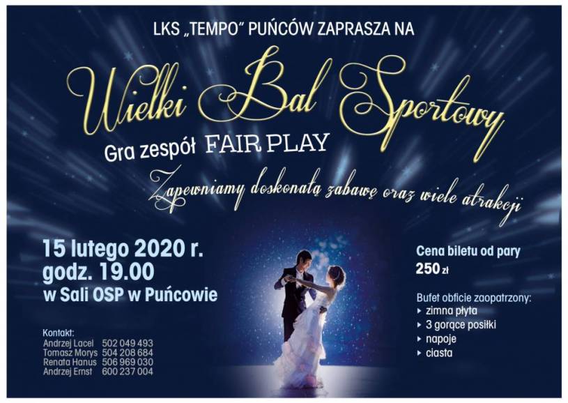 Wielki Bal Sportowy w Puńcowie