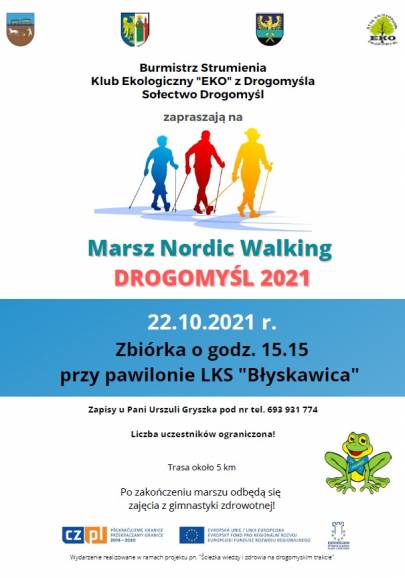 Marsz Nordic Walking - Drogomyśl 2021