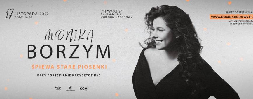 Monika Borzym śpiewa stare piosenki, przy fortepianie Krzysztof Dys