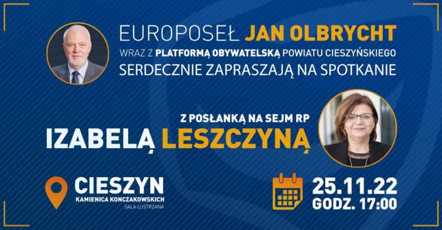 Spotkanie z Izabelą Leszczyną - Posłanką na Sejm RP