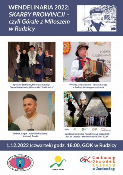 Wieczór góralski i seminarium naukowe w Rudzicy: WENDELINARIA 2022