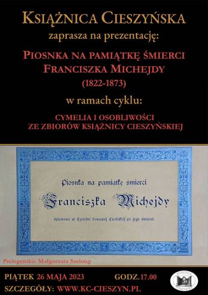 Prezentacja „Piosnka na pamiątkę śmierci Franciszka Michejdy”