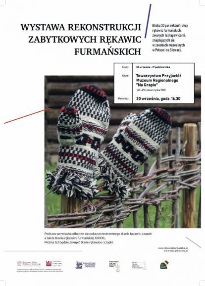 Wystawa rekonstrukcji zabytkowych rękawic furmańskich