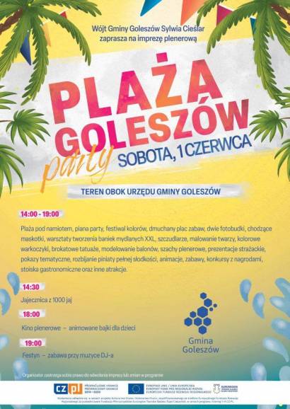 Plaża Goleszów party oraz dzień dziecka w gminie Goleszów