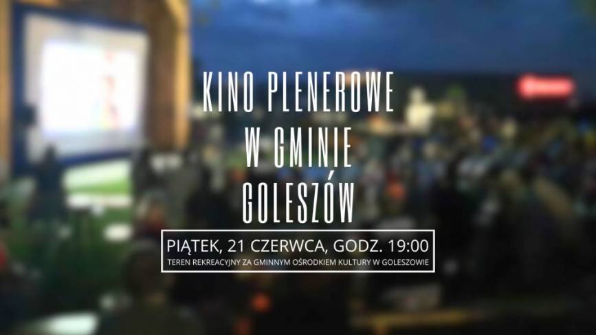 Bezpłatne kino plenerowe w Gminie Goleszów 