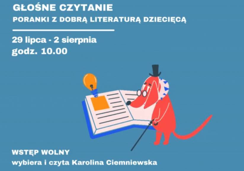 Głośne czytanie - poranki z dobrą literaturą dziecięcą