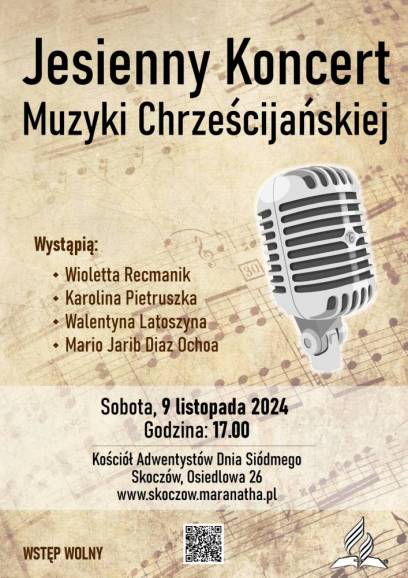 Jesienny Koncert Muzyki Chrześcijańskiej