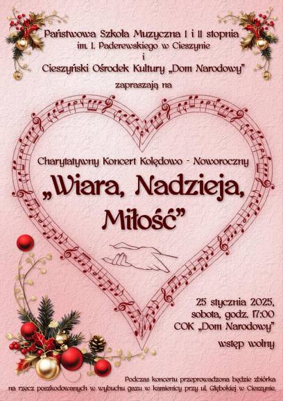 Charytatywny Koncert Kolędowo - Noworoczny „Wiara, Nadzieja, Miłość"