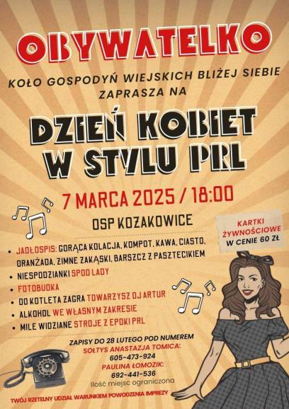 Dzień Kobiet w stylu PRL w Kozakowicach