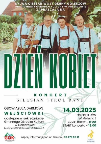 Dzień Kobiet w gminie Goleszów z Silesian Tyrol Band