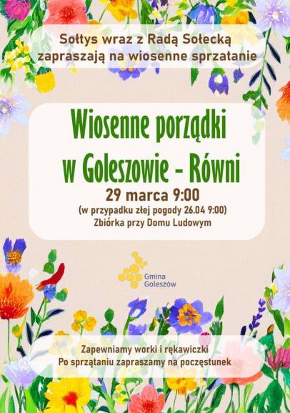 Sprzątanie Goleszowa Równi