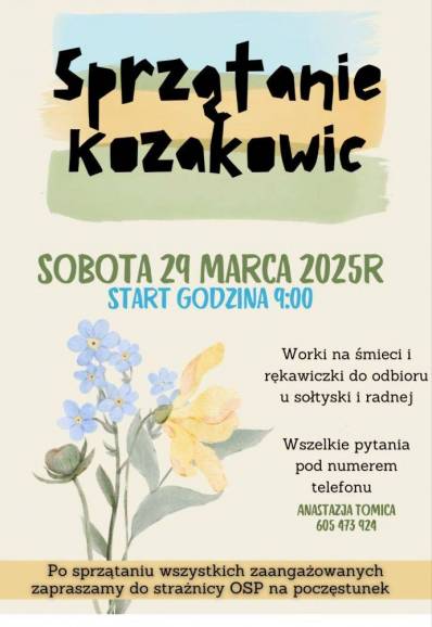 Sprzątanie Kozakowic